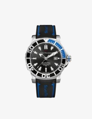 CARL F BUCHERER: 00.10632.23.33.01 CFB Patravi ScubaTec stainless-steel and rubber automatic watch