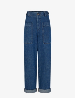 SOEUR: Thabor straight-leg mid-rise jeans