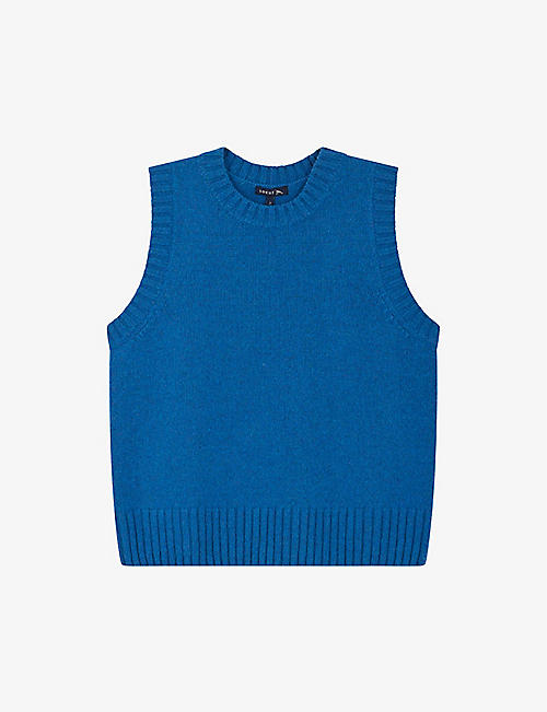 SOEUR: Namaste ribbed-collar stretch-knitted sweater vest