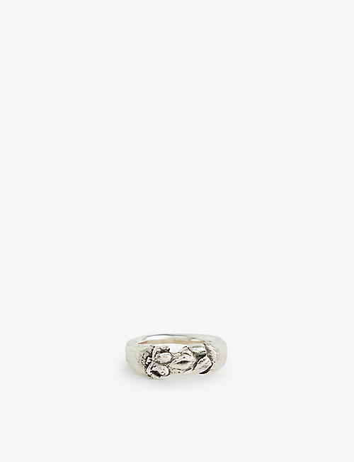 FREDERICK GROVE: Renaissance Torso sterling-silver ring