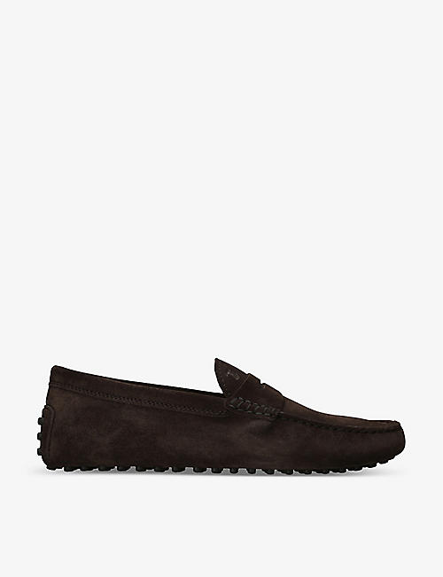 TODS: Gommino Driver suede loafers