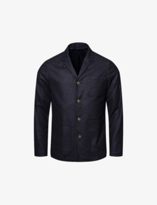 ETON: Regular-fit wool and cashmere-blend overshirt