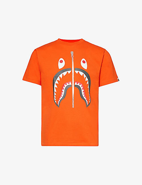 : Camo Shark graphic-print cotton-jersey T-shirt