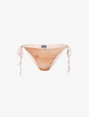 JEAN PAUL GAULTIER Trompe L Oeil Graphic Print Mid Rise Bikini