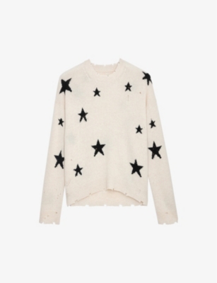 ZADIG&VOLTAIRE: Markus star-intarsia knitted cashmere jumper