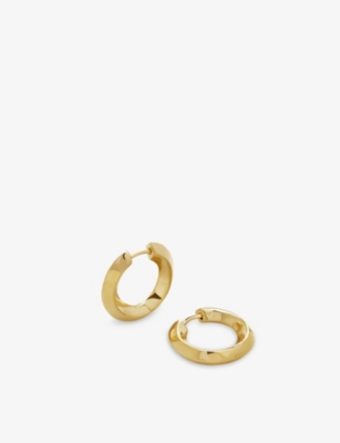 MONICA VINADER: Power 18ct yellow gold-plated vermeil sterling-silver small hoop earrings