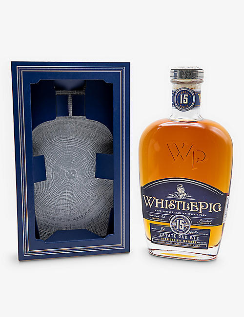WHISTLEPIG: Whistlepig Estate Oak 15-year-old straight rye whiskey 700ml