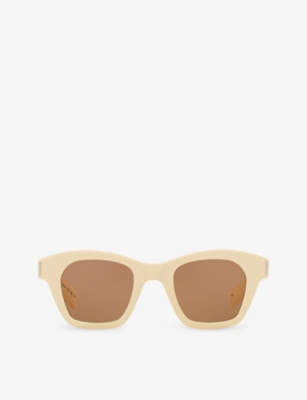 SAINT LAURENT: SL592 square-frame tortoiseshell acetate sunglasses