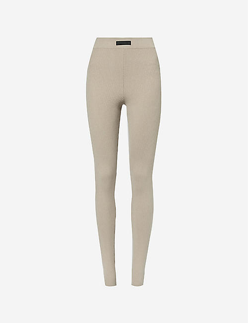 FEAR OF GOD ESSENTIALS: ESSENTIALS fitted high-rise cotton-blend leggings