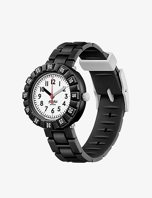 FLIK FLAK: FCSP123 Level plastic and silicone-blend quartz watch