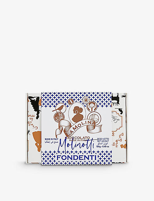 LA MOLINA: Molinotti dark chocolate gianduja box of 16