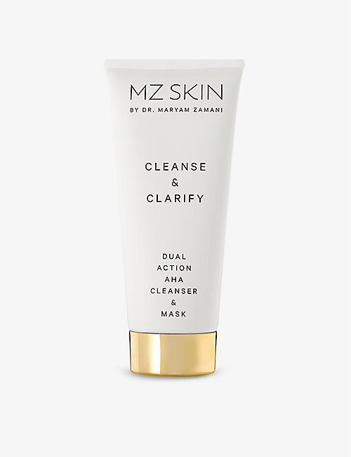 MZ SKIN: Cleanse & Clarify dual-action AHA cleanser and mask 100ml