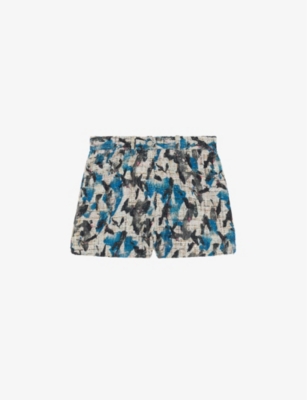 IRO: Noriane multi-tone tweed shorts