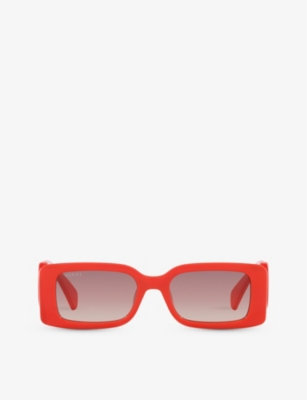 GUCCI: GG1325S rectangle-frame acetate sunglasses