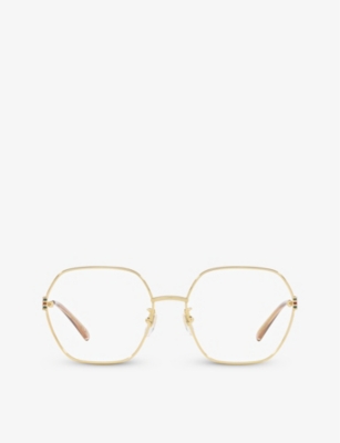 GUCCI: GG1285O square-frame metal optical glasses