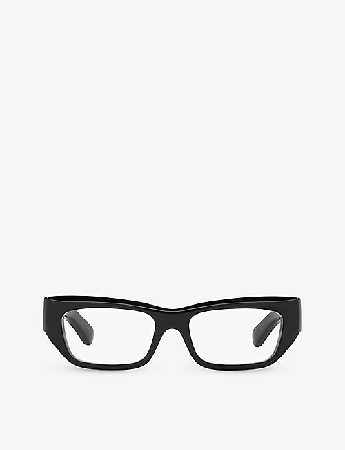 GUCCI: GG1297O rectangle-frame acetate eyeglasses