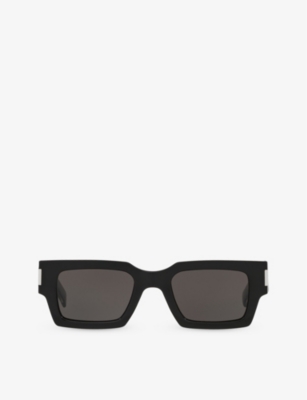 SAINT LAURENT: YS000468 rectangle-frame acetate sunglasses