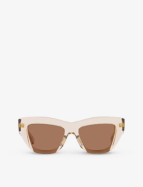BOTTEGA VENETA: BV1218S square-frame acetate sunglasses