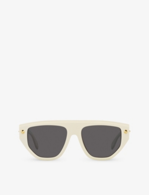 ALEXANDER MCQUEEN: AM0408S square-frame acetate sunglasses