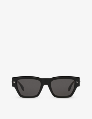 ALEXANDER MCQUEEN: AM0409S square-frame acetate sunglasses