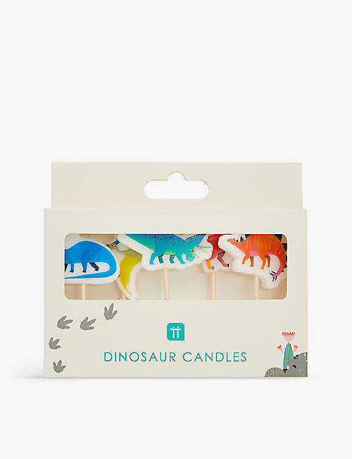 TALKING TABLES: Party Dinosaur wax candles set of five