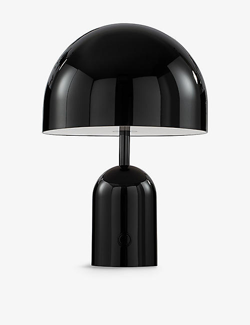 TOM DIXON: Bell Collection portable stainless-steel table lamp 28cm