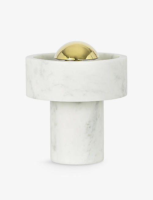 TOM DIXON: Stone collection marble portable table lamp 19cm