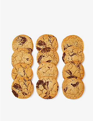 BLONDIES KITCHEN: Nana dark chocolate and banana vegan cookies pack of 12