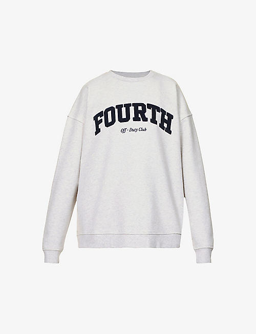 4TH & RECKLESS: Fourth cotton-jersey sweatshirt