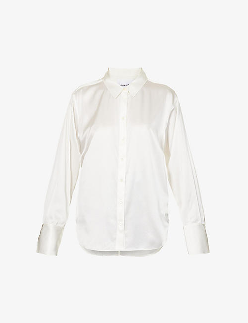FRAME: The Standard regular-fit stretch-silk shirt