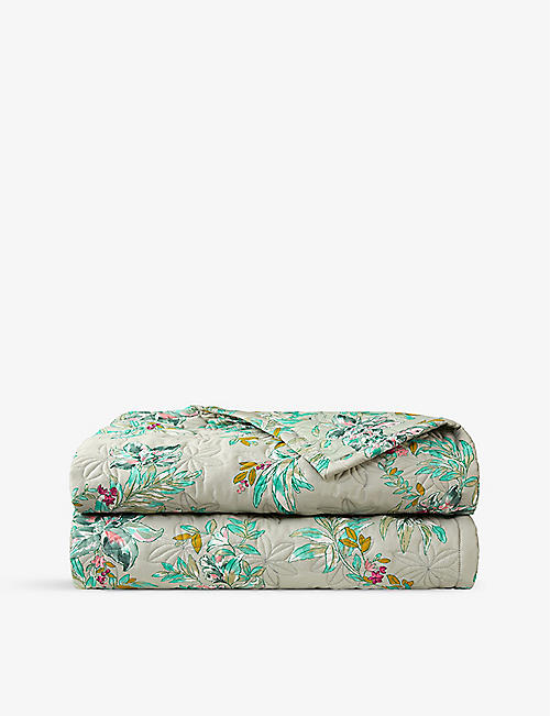 YVES DELORME: Alcazar floral-print organic-cotton bedcover