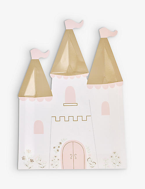 GINGER RAY: Princess Castle paper plates pack of eight
