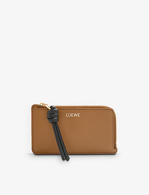 LOEWE: Knot leather card holder
