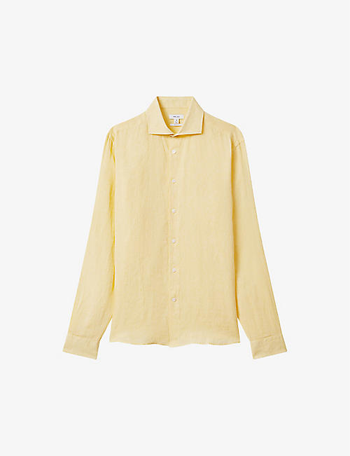 REISS: Ruban regular-fit linen shirt