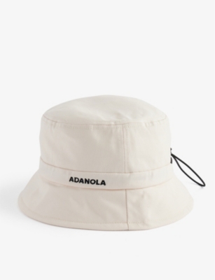 ADANOLA: Logo-embellished cotton-twill bucket hat