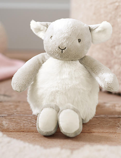 THE LITTLE WHITE COMPANY: Pom Pom sheep soft toy 28cm