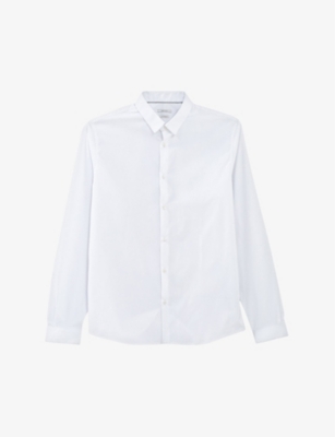 IKKS: Slim-fit long-sleeve stretch-cotton shirt