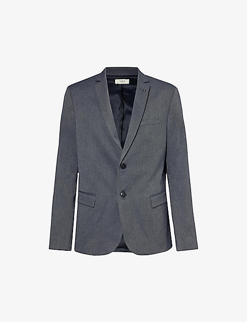 IKKS: Single-breasted notched-lapel woven-blend blazer