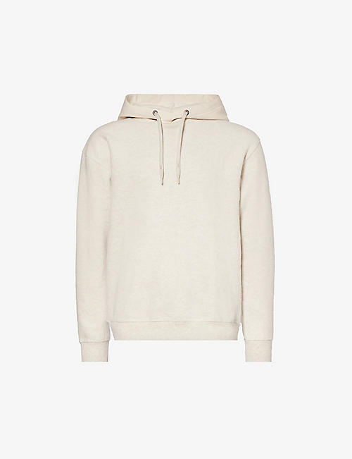 IKKS: Contrast-hood relaxed-fit cotton-jersey hoody