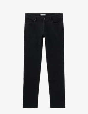 IKKS: Lemmy fleece-lined slim-fit stretch-denim jeans