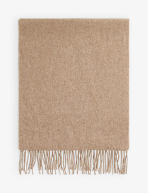 BALIBARIS: Florent fringed-tassel wool-blend scarf