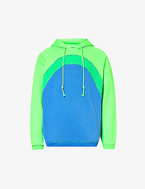 ERL: Gradient-effect relaxed-fit cotton-jersey hoody