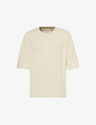 HONOR THE GIFT: Brand-embroidered relaxed-fit cotton-jersey T-shirt
