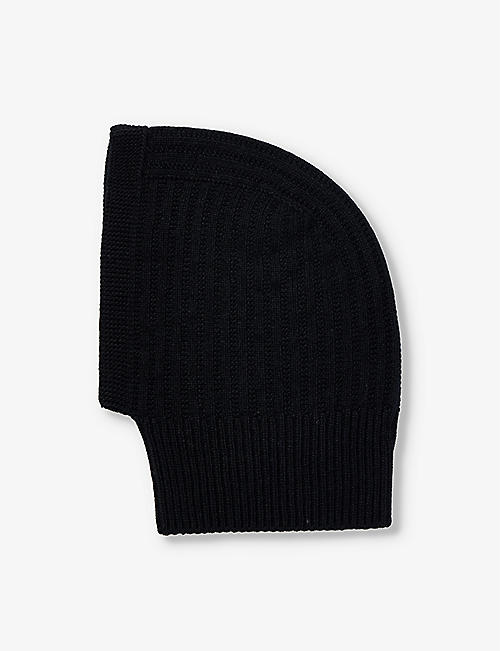 JOHNSTONS: Ribbed-texture hooded cashmere snood