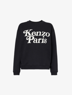 KENZO: KENZO x Verdy brand-print cotton-jersey sweatshirt