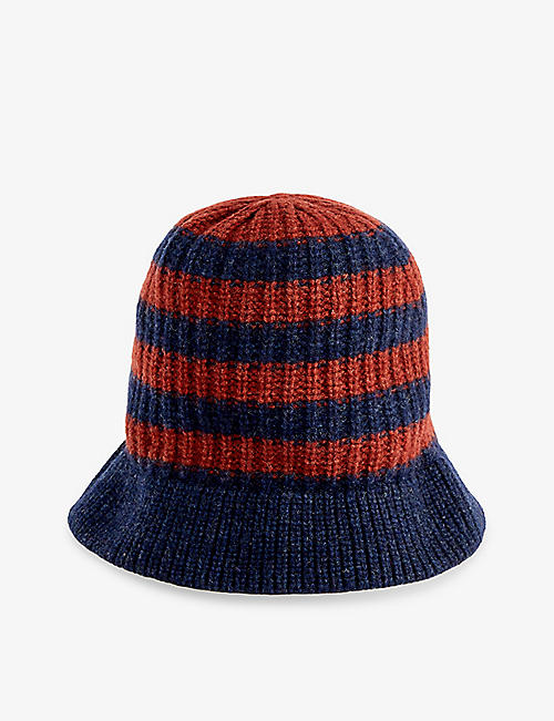 HOWLIN: Bucket Dreams striped wool bucket hat