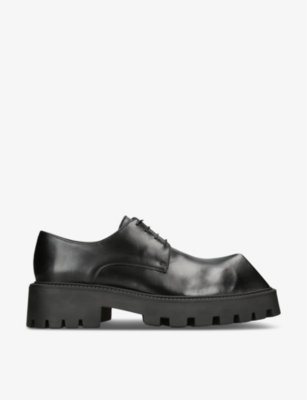 BALENCIAGA: Rhino chunky-sole leather derby shoes