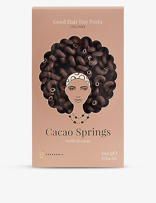 GOOD HAIR DAY PASTA: Cacoa Springs chocolate-infused pasta 500g