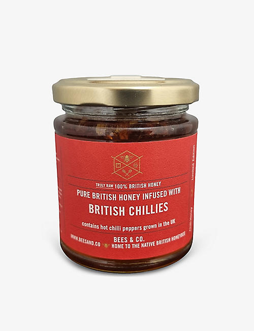 CONDIMENTS & PRESERVES: British Chilli infused honey 227g