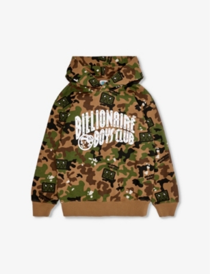 BILLIONAIRE BOYS CLUB: Brand-print camouflage cotton-jersey hoody 4-8 years